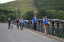 Arriving across the bridge